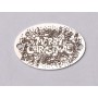 Element brățară oval Merry Christmas din argint 925, gravură laser 12x18 mm E0726