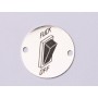 Element brățară bănuț întrerupător F... Off din argint 925, gravură laser 16.5 mm E0830