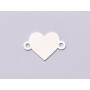 Pandant argint personalizabil pentru bratara inima 14.5x10mm 0.4 E0840-N