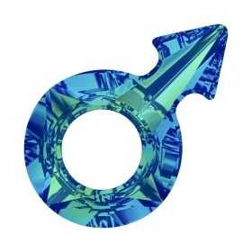 P2898-Swarovski Elements 4878 Bermuda Blue Foiled 18x11.5mm-1 buc