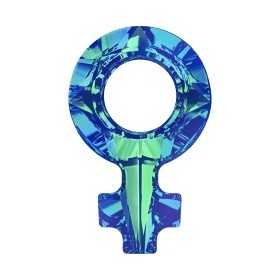 P2819-Swarovski Elements 4876 Bermuda Blue Foiled 30x19mm-1 buc