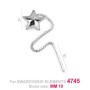 G0445-Cercei lantisor pentru Swarovski Star 4745 10mm