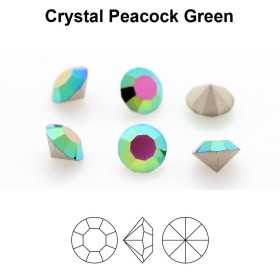 P4109-Cristal Preciosa, MC Chaton Maxima Crystal Peacock Green SS 39 8mm - 1 buc