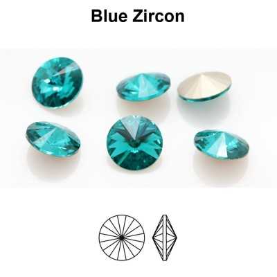 P4162-Cristal Preciosa, MC Rivoli Maxima Blue Zircon SS 39 8mm - 1 buc