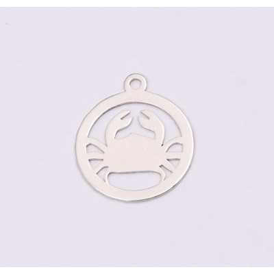 E1195-N-Charm Argint 925 Rac 13x15mm, 0.50mm
