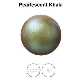 0240-Preciosa Pearl Nacre Round Pearlescent Yellow 12mm