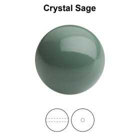 0266-Preciosa Pearl Nacre Round Sage 12mm