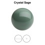 0266-Preciosa Pearl Nacre Round Sage 12mm