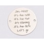 E1243-GS-Link din argint "Let`s go...." 16.5 mm / grosime 0.33 mm-1 buc