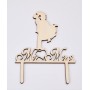 L282-Cake topper "Mr./Mrs." 13x18cm 1buc