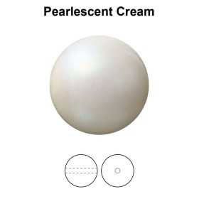 0178-Preciosa Nacre Pearl Round Maxima Pearlescent Cream 10mm