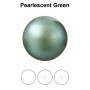 0215-Preciosa Nacre Pearl Round-Semi Maxima,Pearlescent Green 12mm