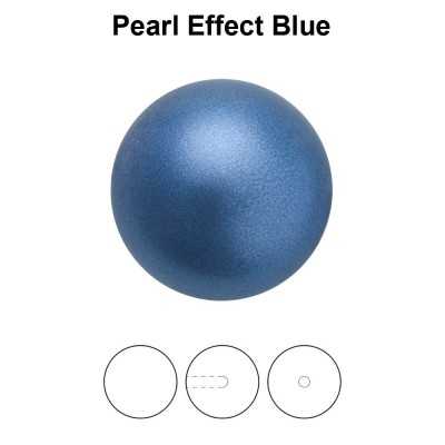 0306-Round Pearl Maxima 1/2H Blue Pearl Effect 10mm