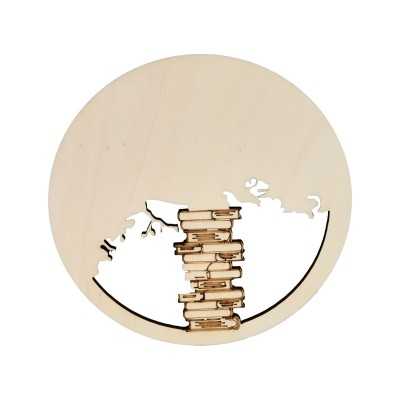 L300-Decupaj blank "Universul cartilor" pentru licheni 20 cm 1 buc