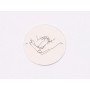 E1274 GS Link rotund argint 925 Holding the baby's feet 16.5mm 1 buc