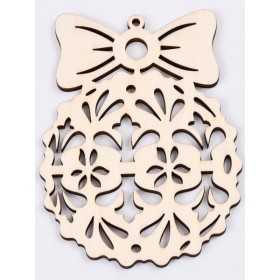 L305-Glob din lemn 2 piese 9.5 x 6,5 cm