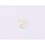 E1396-N-Link banut din argint floare si fluture, 12mm 0.4mm - 1 buc