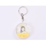 H050-Breloc glob rotund personalizabil cu foto
