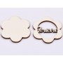 L483-Blank 3 straturi pentru licheni 5*5cm Fericire -1 buc