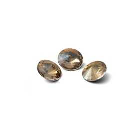 0510-Gavbari Crystal Rivoli Iridescent Gold 12mm-1buc