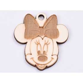 L499-Decupaj lemn martisor Minnie 5x4.5 cm