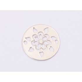 E1403-N-Link banut din argint margareta 12mm 0.3mm - 1 buc