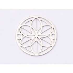 E1483 N - Link argint 925 Floare filigranata model 1, 14mm- 1 buc