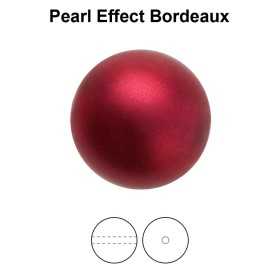 0512-Preciosa Round Pearl Maxima 1H Bordeaux 10mm - 1 buc