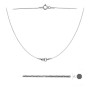 G1026-Lant argint simetric pentru link-uri 20+20cm