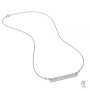 G1027-Lant argint cu bilute simetric pentru link-uri 20+20cm