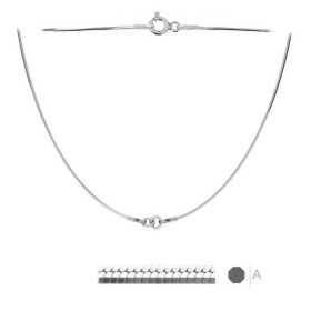 G1028-Lant argint snake simetric pentru link-uri 20+20cm