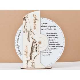 L732 -Decoratiune lemn "Draga mama" 25 cm -1 bucata