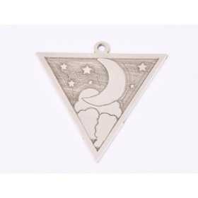 E1593 G Charm "Luna si stele" 24.5x24.5mm, 0.6mm 1 buc