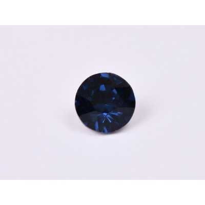 0420-Austria Chaton Round Stone, 7mm, Montana Silver Foiled - 1 buc