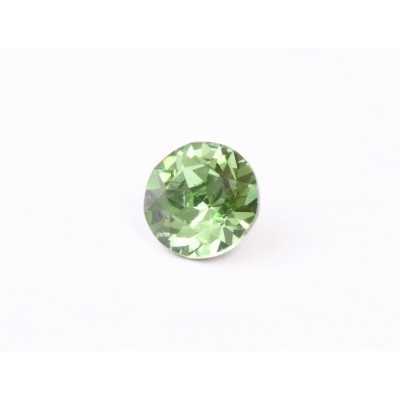 0544-Austria Chaton Round Stone, 7mm, Peridot Silver Foiled - 1 buc