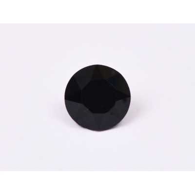 0545-Austria Chaton Round Stone, 6mm, Jet - 1 buc