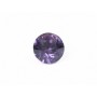 0569-Austria Chaton Round Stone, 7mm, Amethyst Silver Foiled - 1 buc