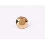 0572-Austria Chaton Round Stone, 6mm, Crystal Dorado Silver Foiled- 1 buc