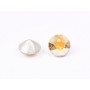 0577-Austria Chaton Round Stone, 6mm, Crystal Metallic Sunshine Silver Foiled- 1 buc