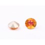 0606-Austria Chaton Round Stone, 6mm, Crystal Astral Pink Silver Foiled- 1 buc