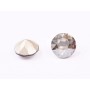 0612-Austria Chaton Round Stone, 7mm, Crystal Satin Silver Foiled - 1 buc