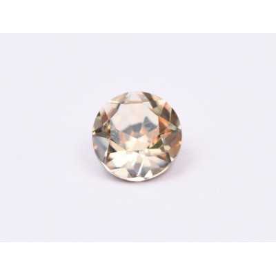 0627-Austria Chaton Round Stone, 6mm, Crystal Golden Shadow Silver Foiled- 1 buc