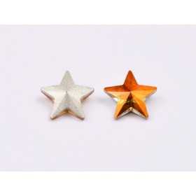 P4585-Cristal Star Fancy Stone, 10mm, Crystal Astral Pink Silver Foiled - 1 buc