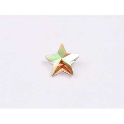 P4590-Cristal Star Fancy Stone, 10mm, Crystal Sun Silver Foiled - 1 buc