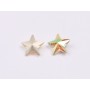 P4590-Cristal Star Fancy Stone, 10mm, Crystal Sun Silver Foiled - 1 buc