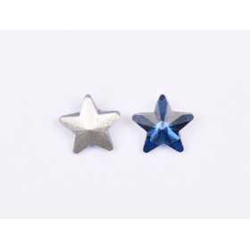 P4606-Cristal Star Fancy Stone, 10mm, Montana Silver Foiled - 1 buc