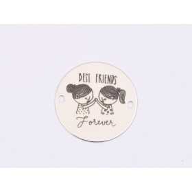 Bănuț de argint 925 Best Friends Forever E1631