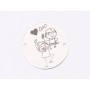 E1665 GS Link Ag 925 "Love Dad" 16.5mm, 0.3mm 1 buc