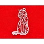 E1671 N Pandantiv Ag 925 Pisica, 16.5x26.5mm, 0.5mm- 1 buc