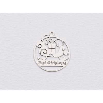 E1898 G Pandant Ag 925 "First Christmas" - 1 buc